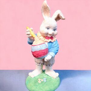 Bunny With Easter Egg Figurine